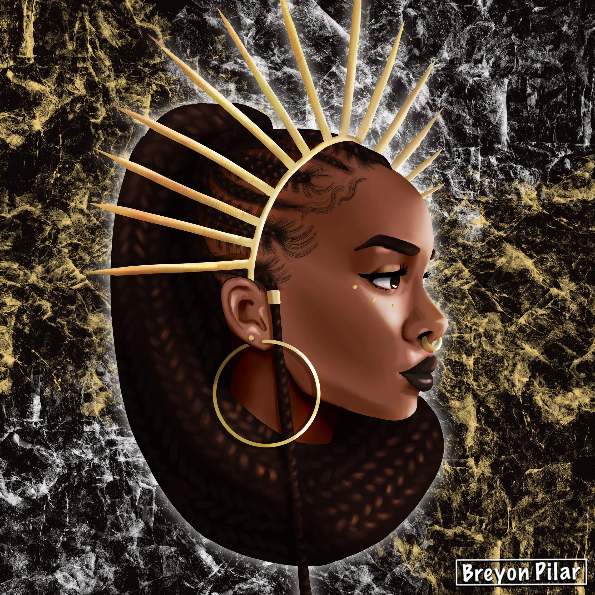 Royalty - A Character study done utilizing the procreate app on the iPad Pro