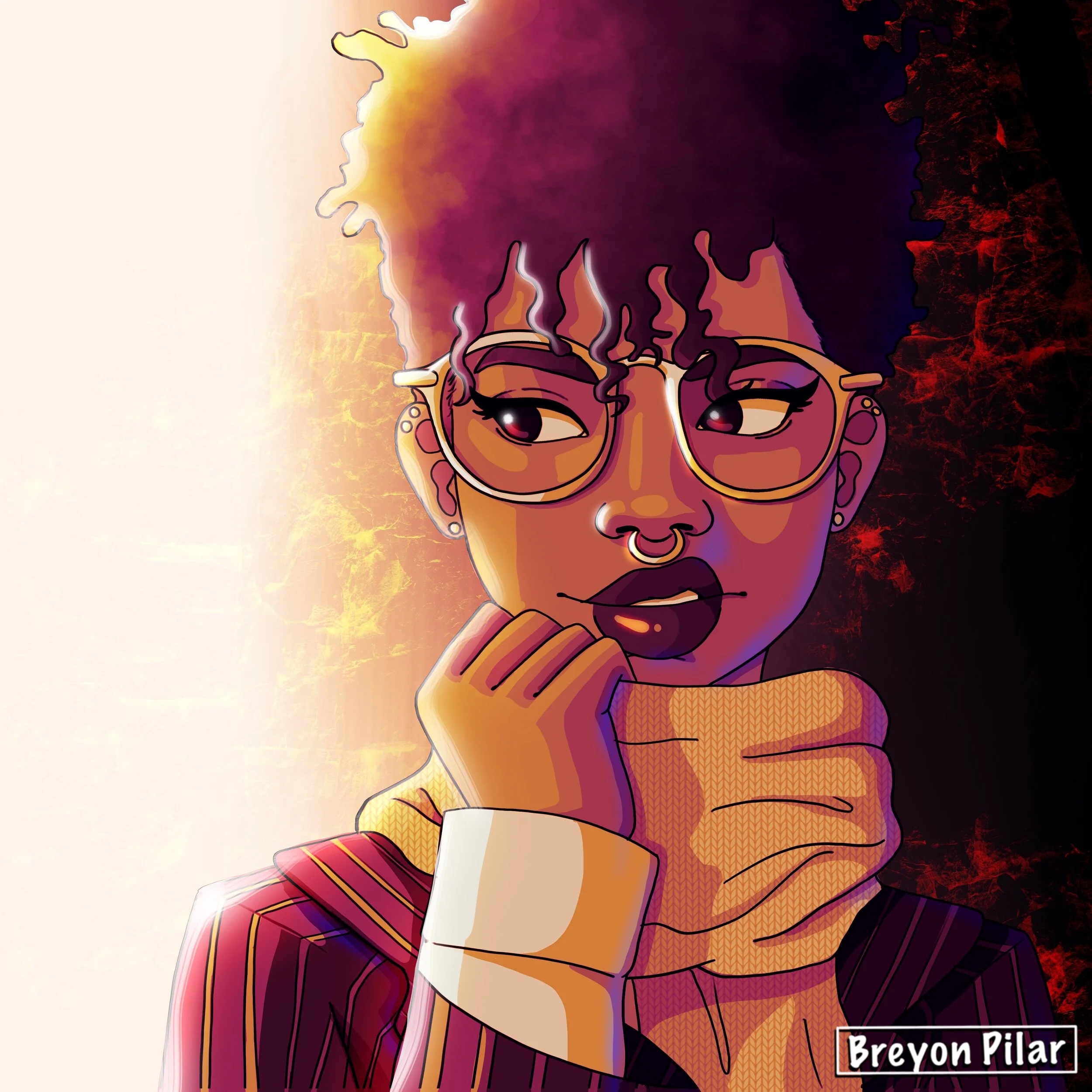 Warm - A Character study done utilizing the procreate app on the iPad Pro