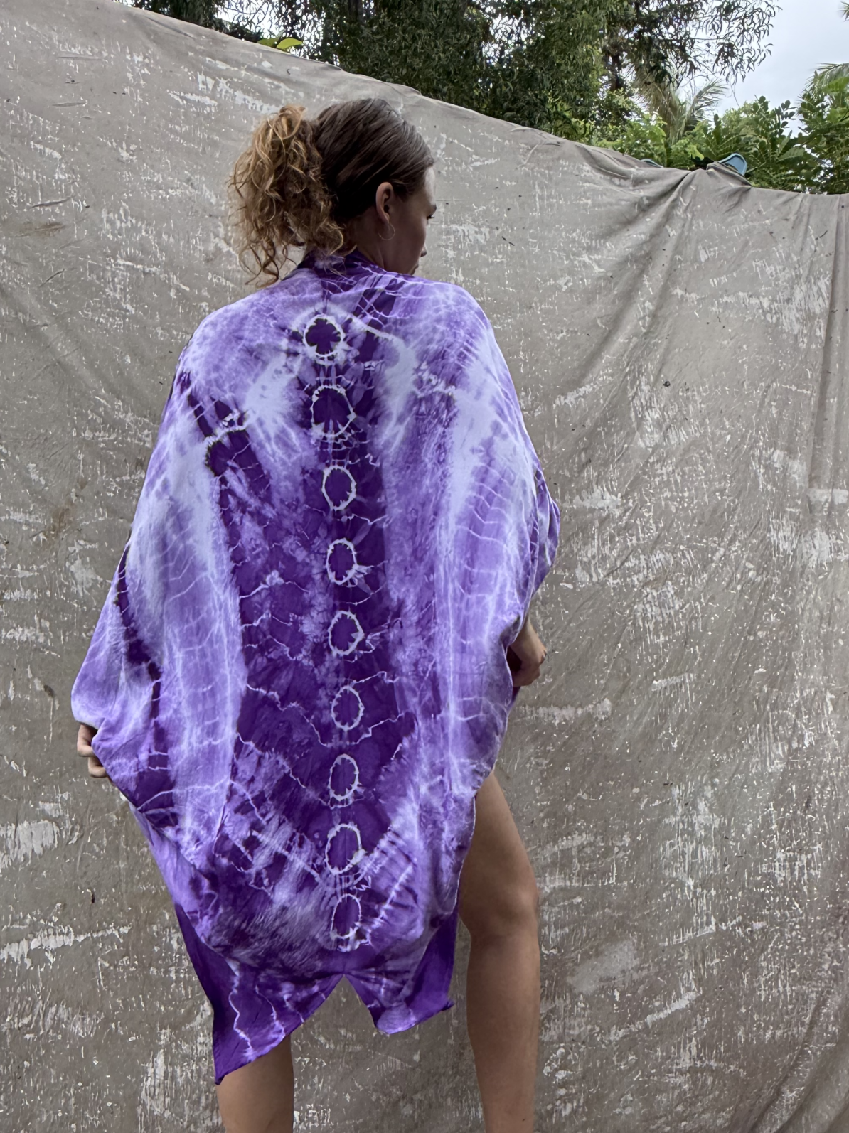 Athena Kimono | Purple Spine