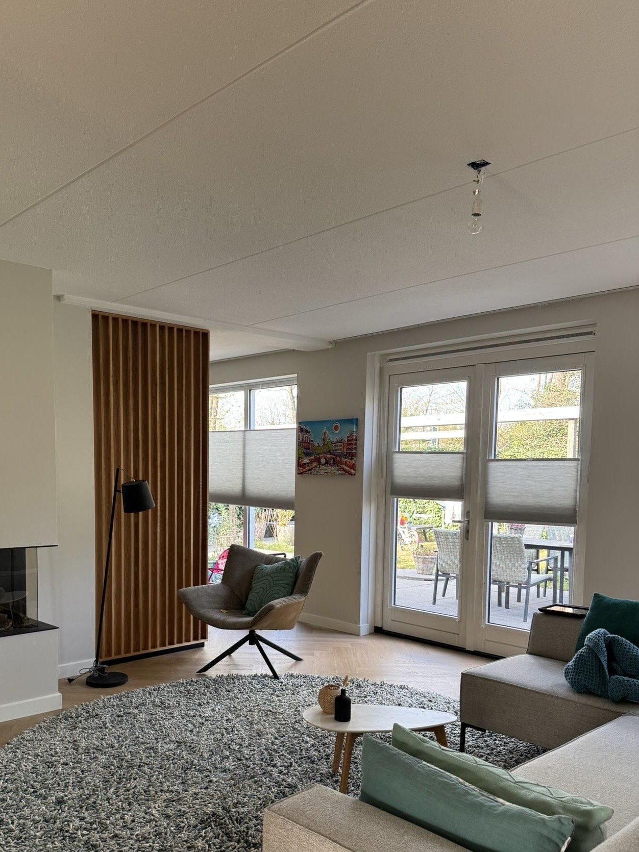 Roomdivider in eikenhout