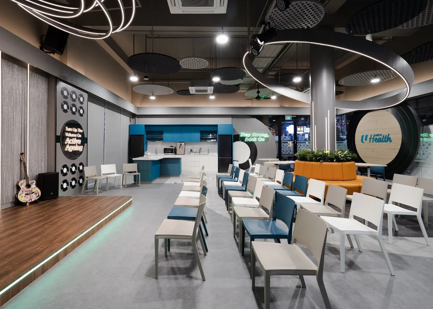 NTUC Health Active Ageing Centre @ Bukit Panjang Rockstar Stage ready for performance