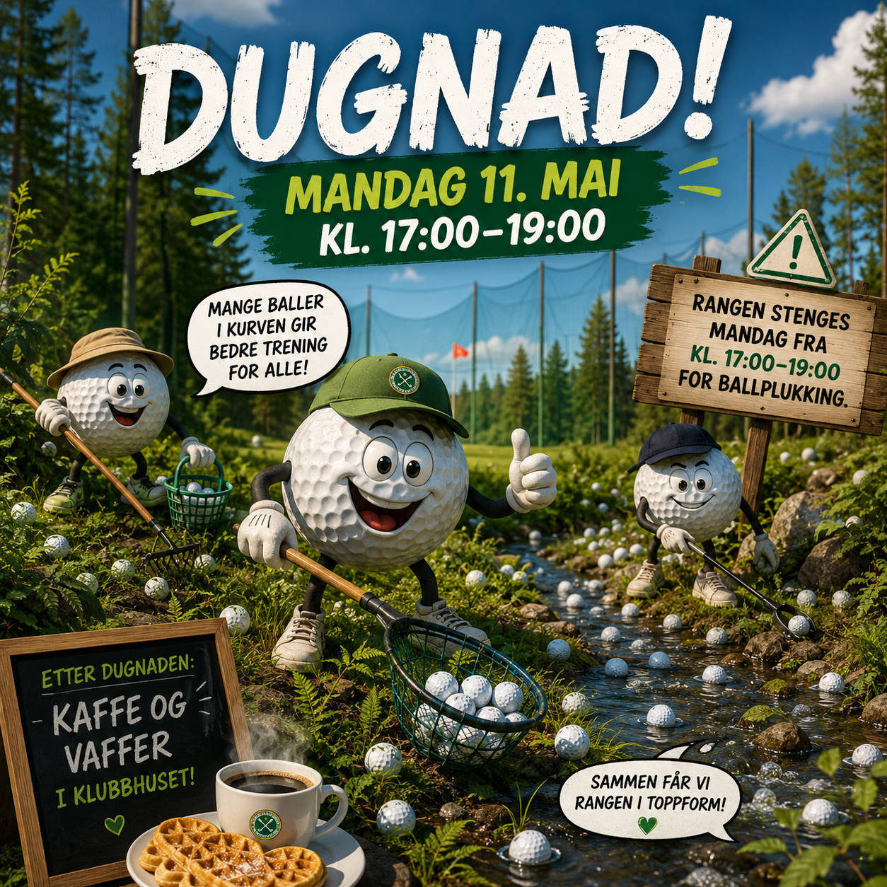 DUGNAD MANDAG 11. MAI KL. 17:00–19:00