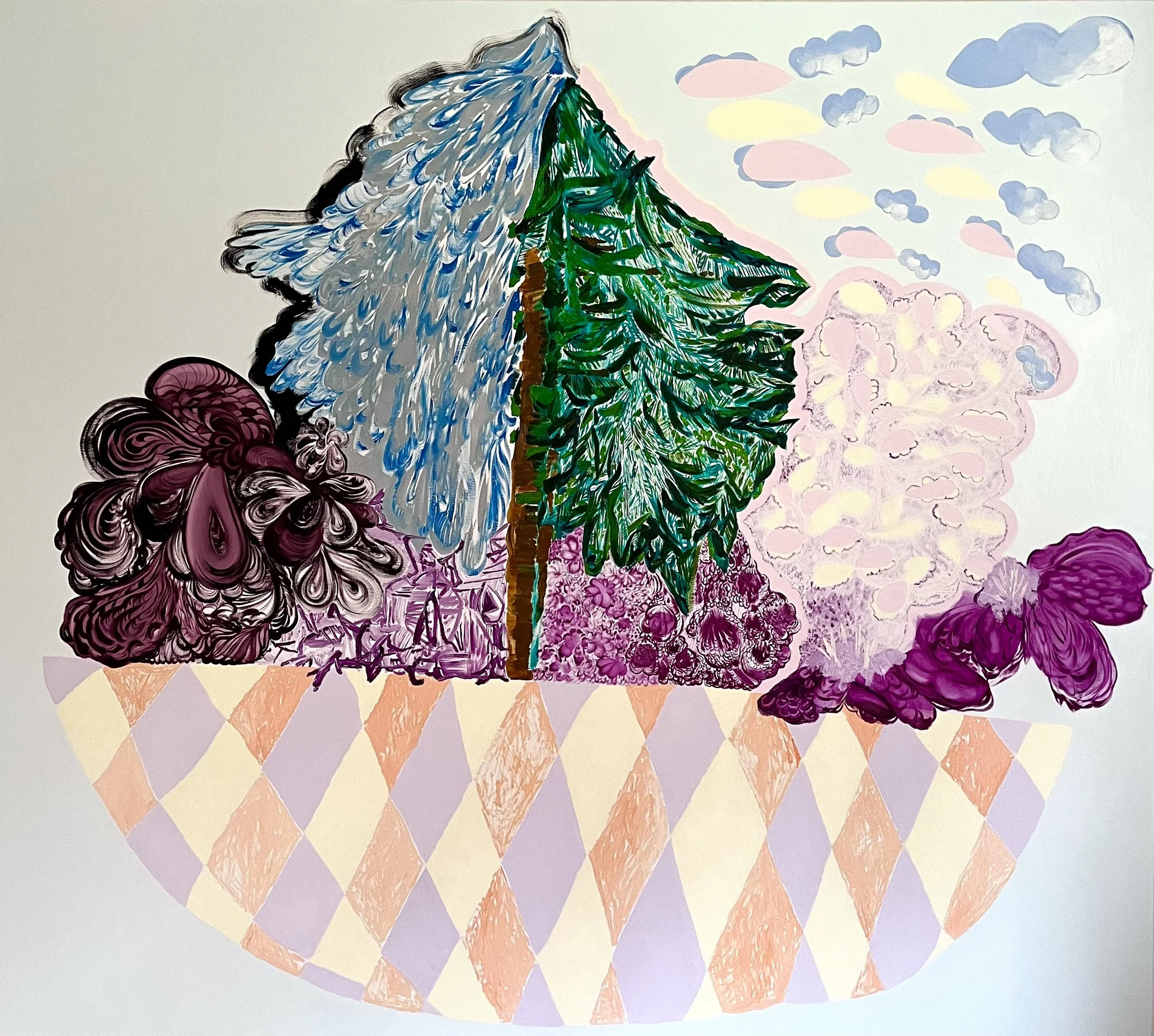 The Shimmering · Oil on canvas · 150 x 160 cm · 2026