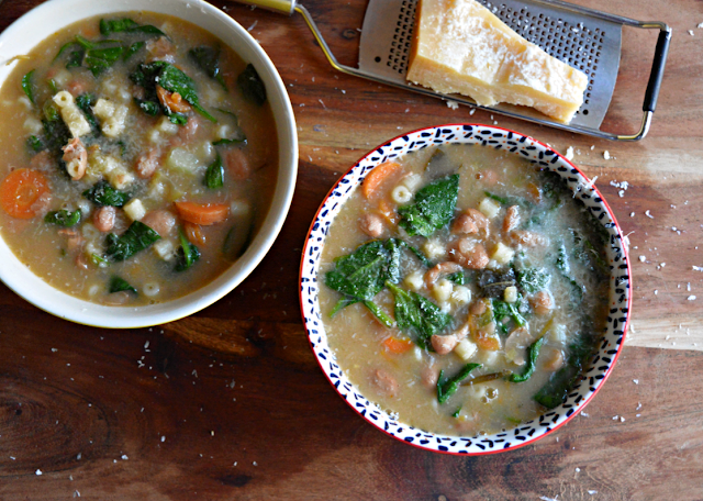 Beans, Greens &amp; Pasta Soup + the ultimate soup formula 