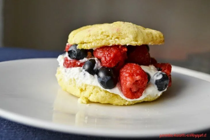 Raspberry and Blueberry Shortcakes
