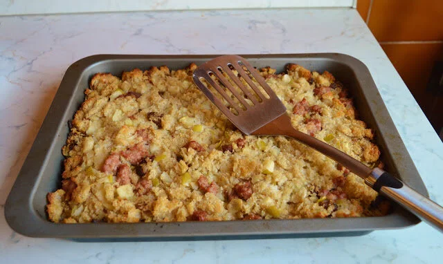 Apple, Sausage, and Apricot Stuffing