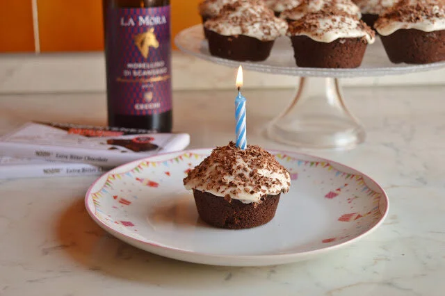 Red Wine Chocolate Cupcakes