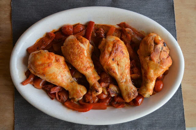 Pollo ai peperoni