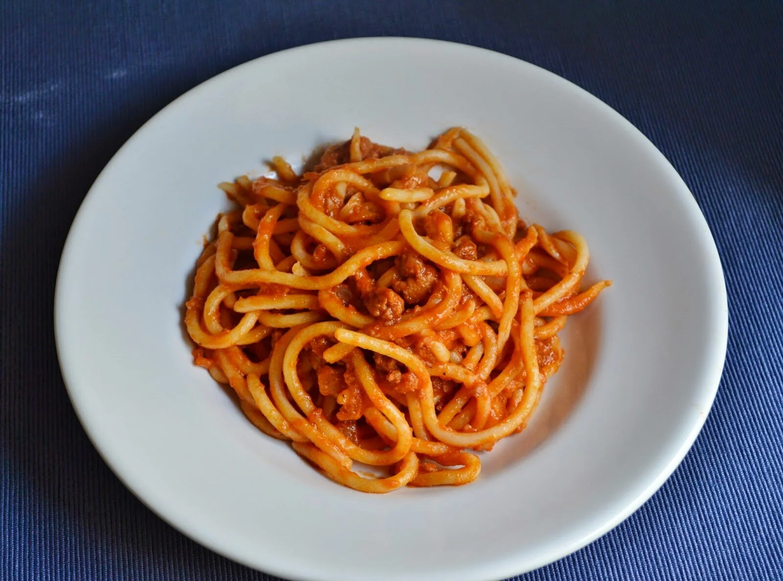 Pici with sausage ragù