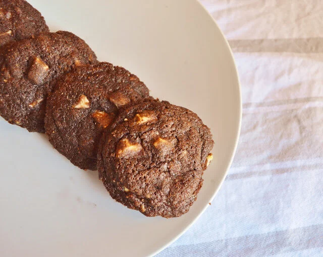 Double Chocolate Chunk Cookies