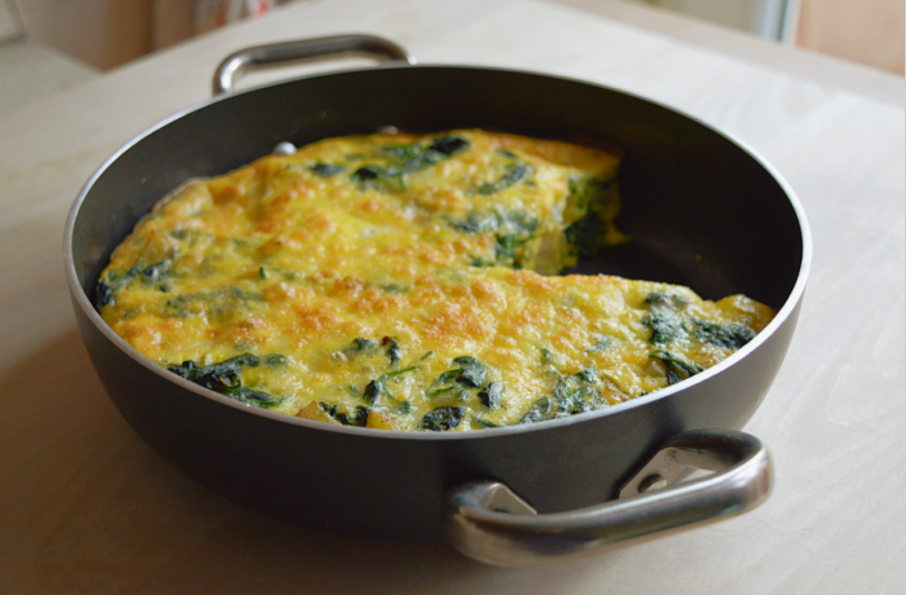 Favorite Potato, Spinach, and Cheese Frittata