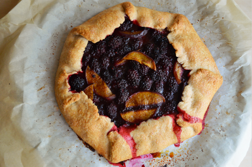 Blackberry Peach Crostata
