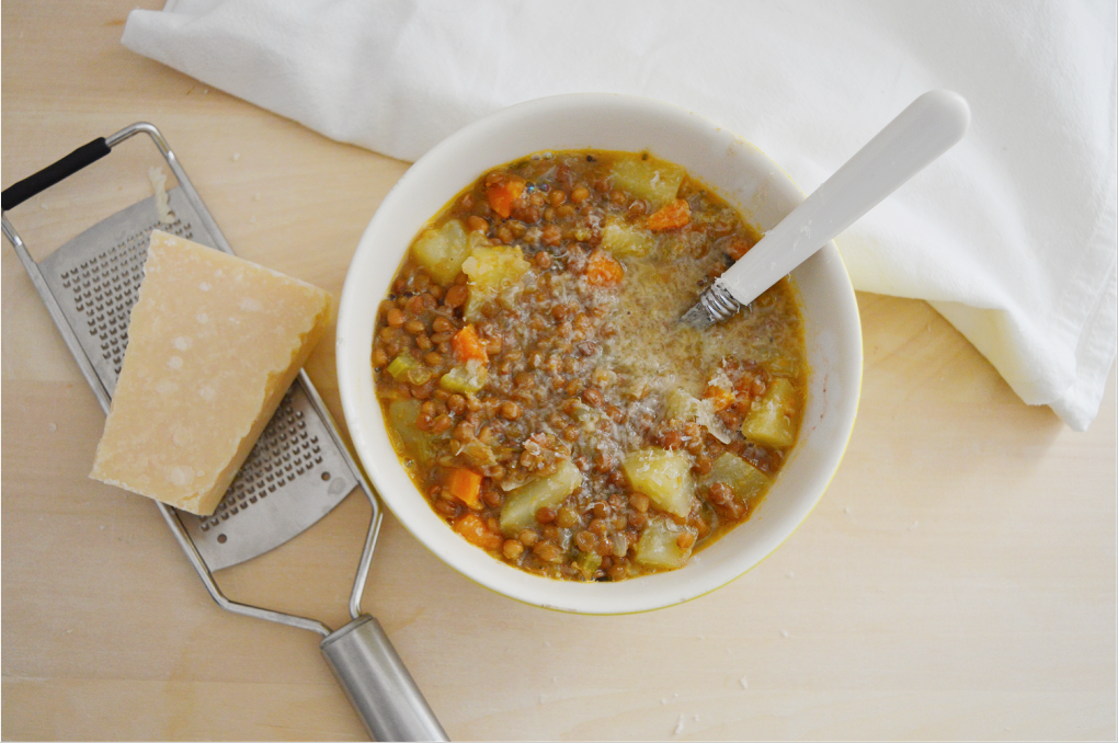 Zuppa di lenticchie e patate