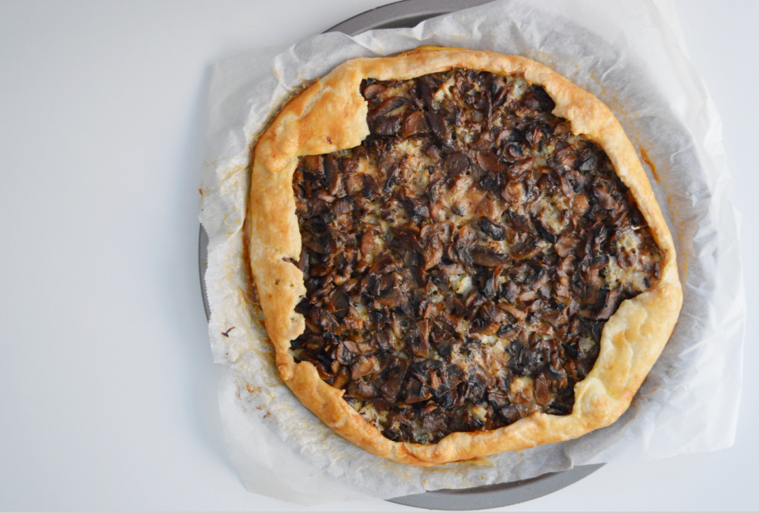 Mushroom Gorgonzola Galette