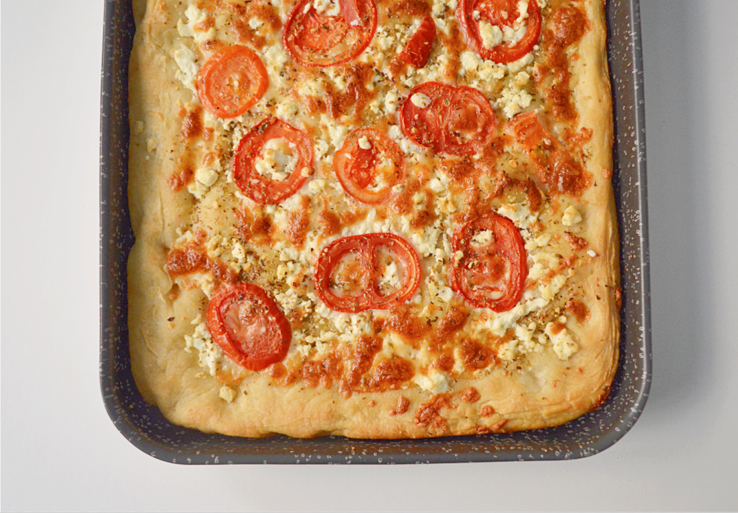 Nostalgia Series, Recipe #4: Fancy Feta Tomato Pizza