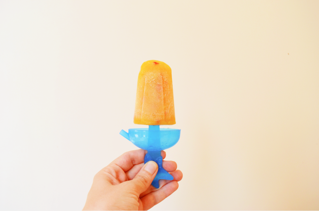 Peach Prosecco Popsicles