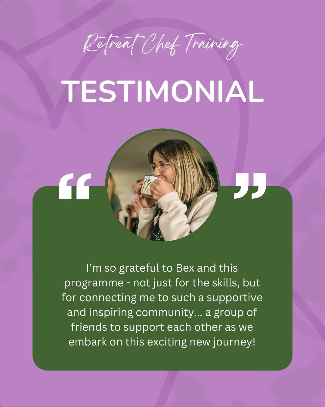 When Zoe @lily.and.lotus called me to discuss joining the Retreat Chef Training Programme she was so excited, she never realised it was something she could actually do as a job!
.
Zoe has a background in science research and was a bit wary about how 