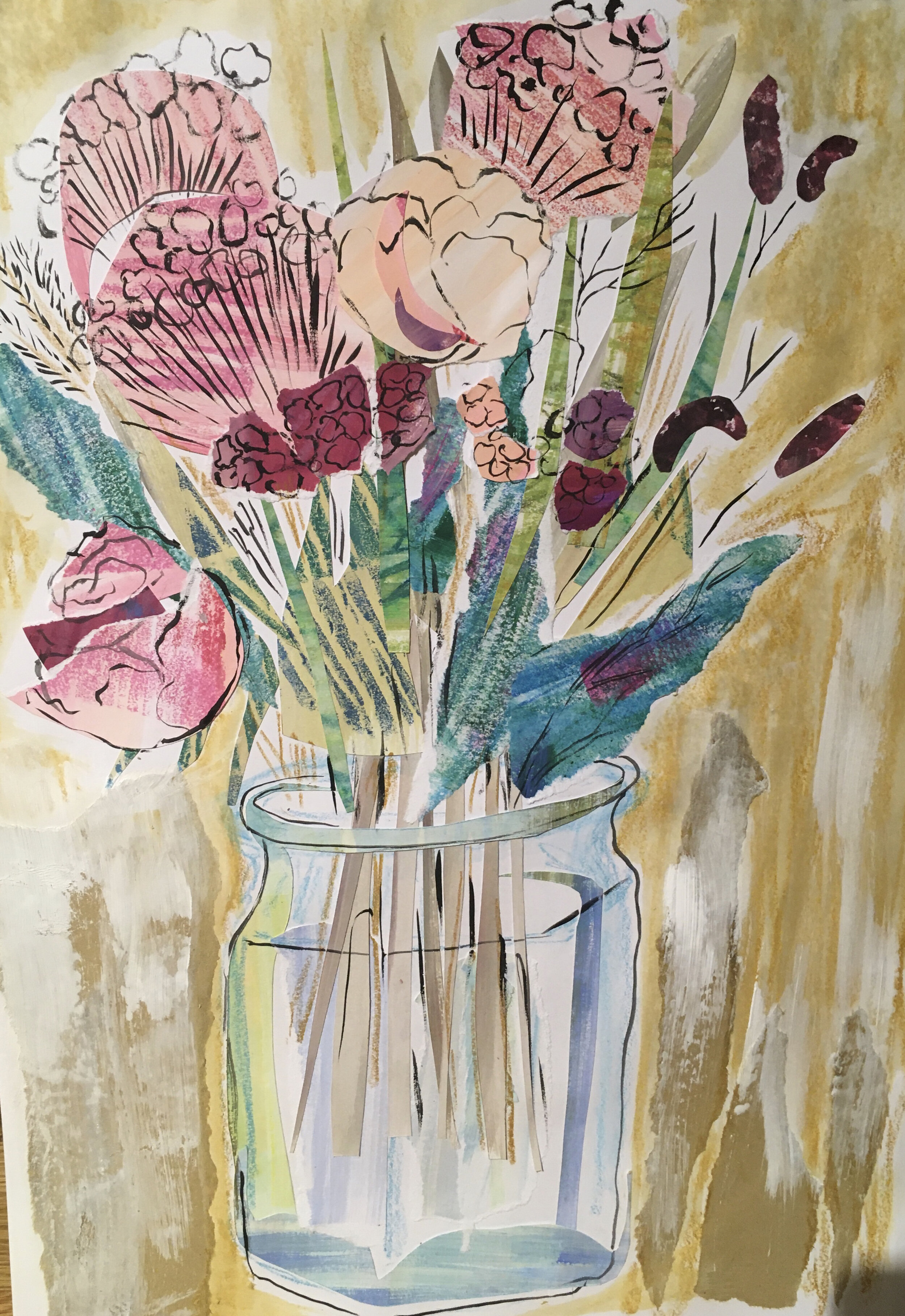 Flowers - Mixed media