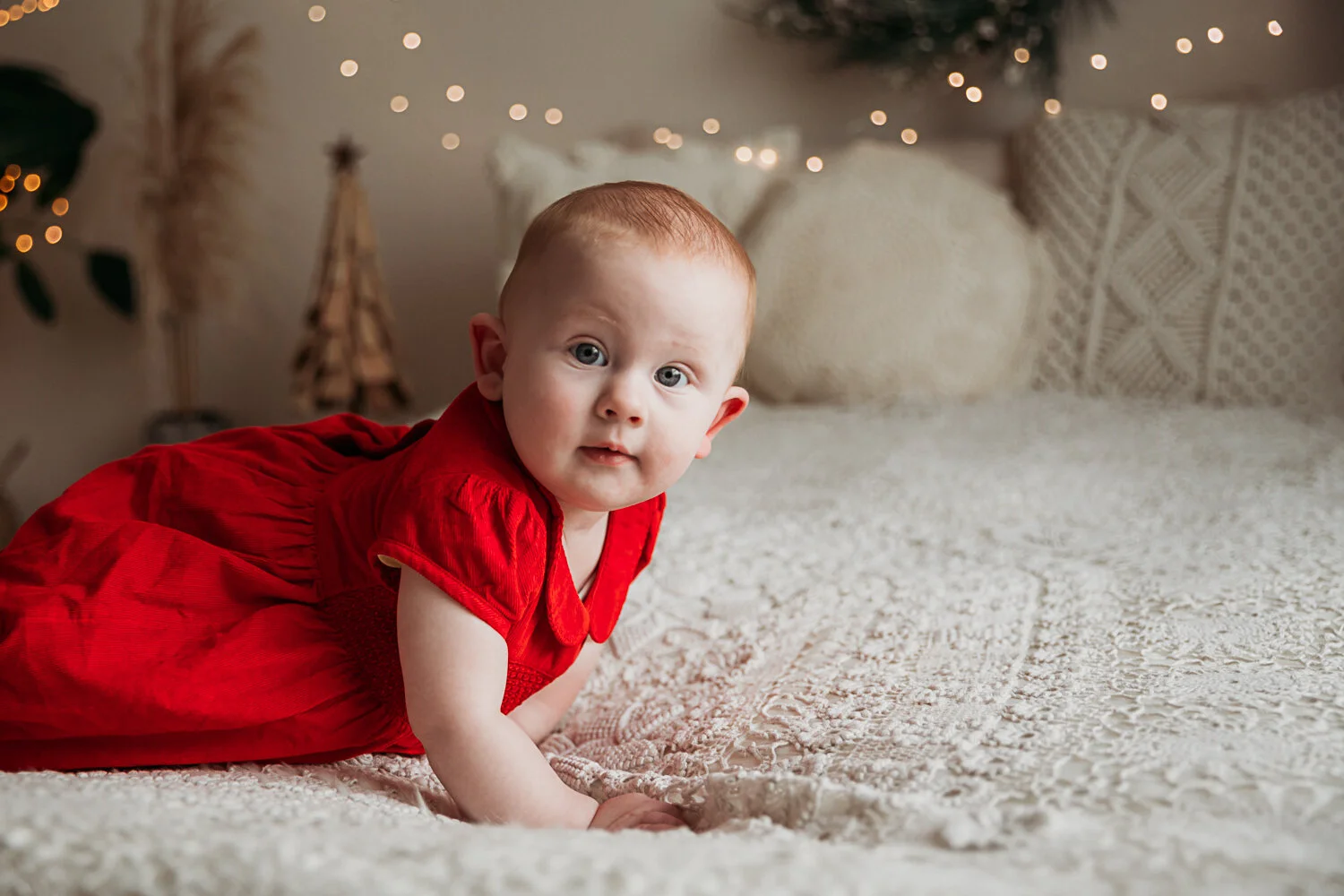 Christmas photo shoot | Cornwall studio | baby Imogen