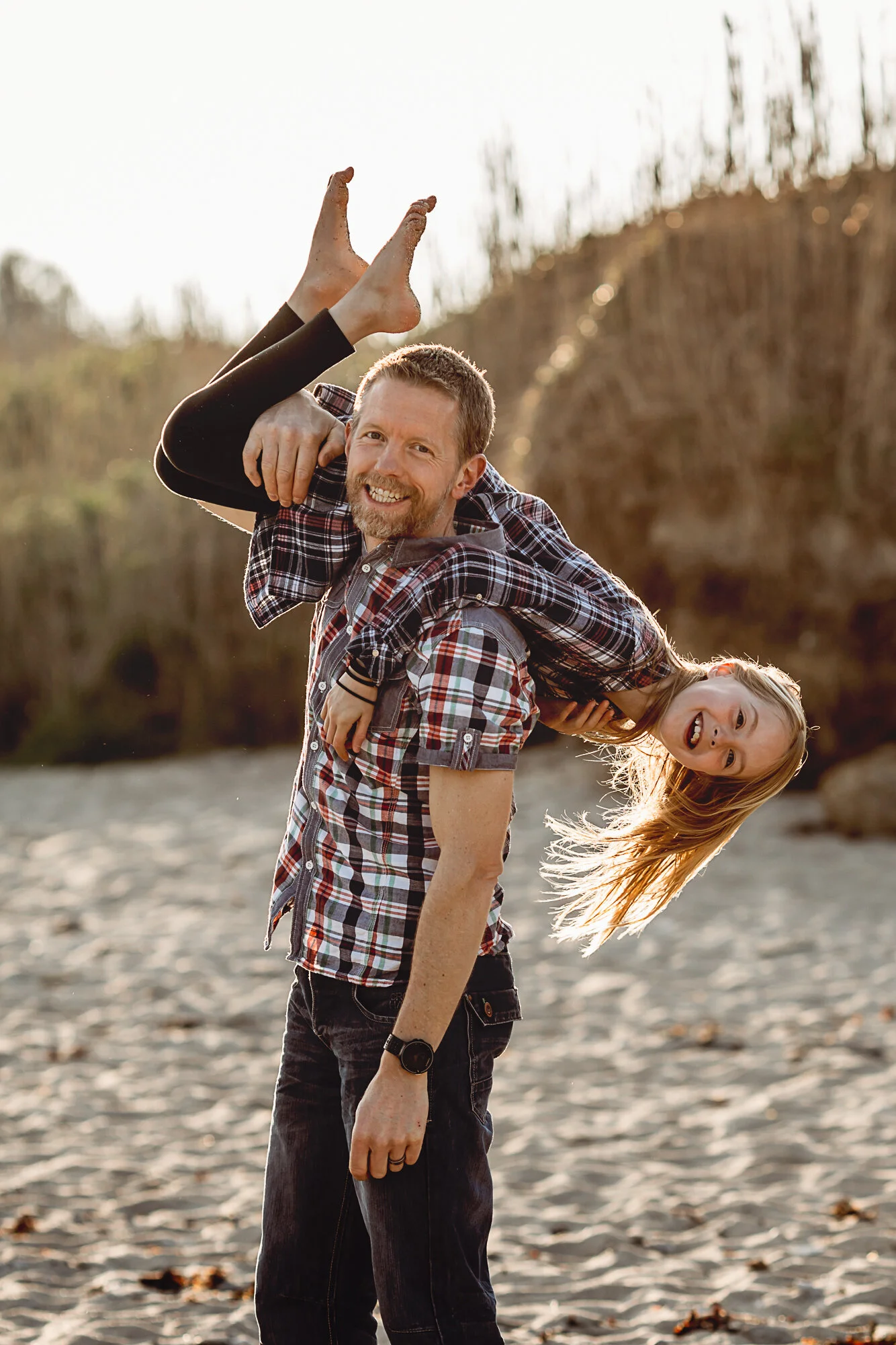 Family photo shoot at Towan Beach, Cornwall 