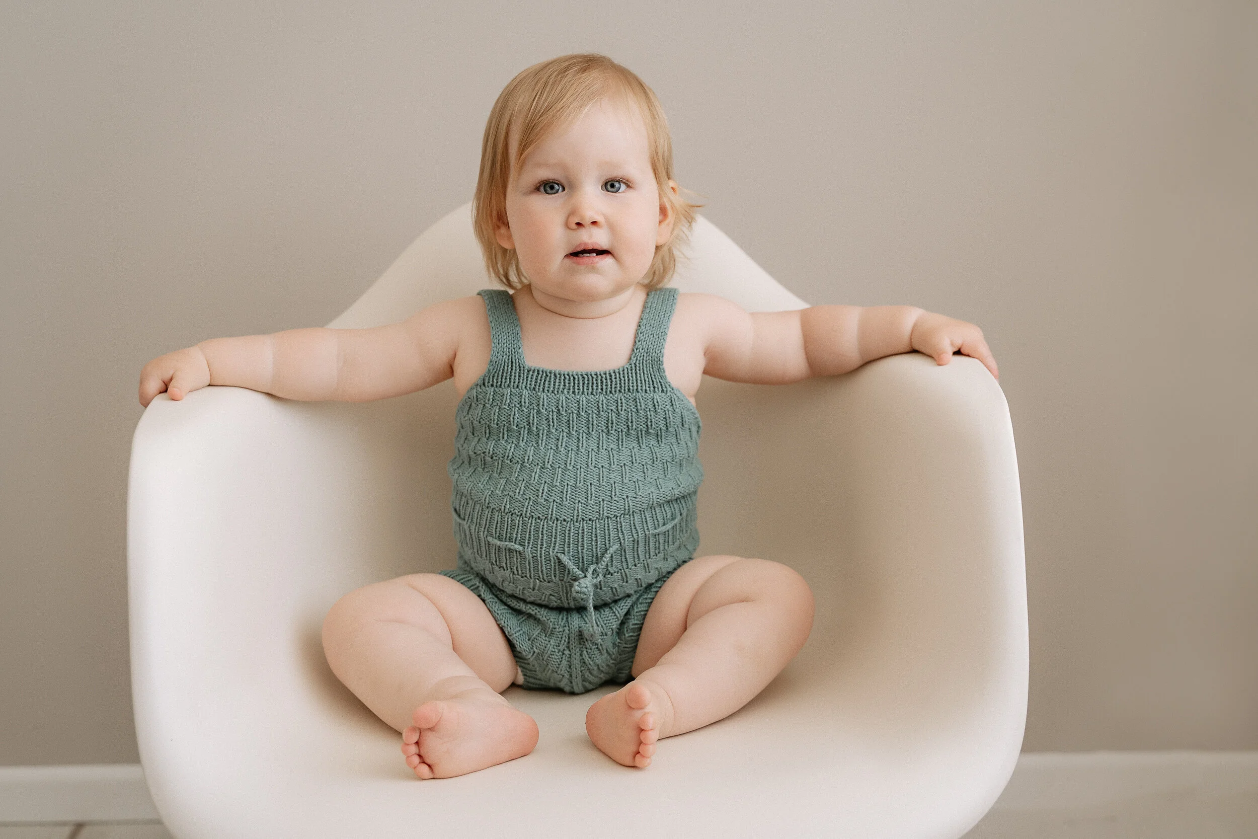 Studio session for baby girl Fern | Cornwall baby photographer