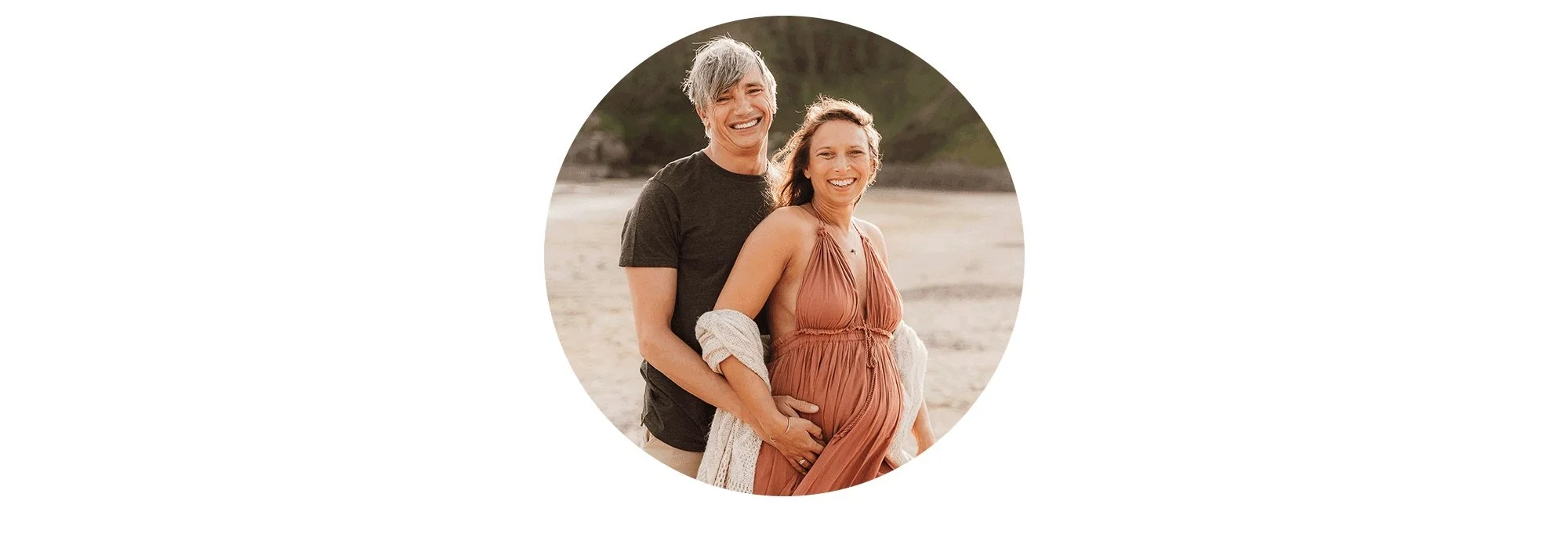 Maternity Photography at Porthluney Beach, Cornwall