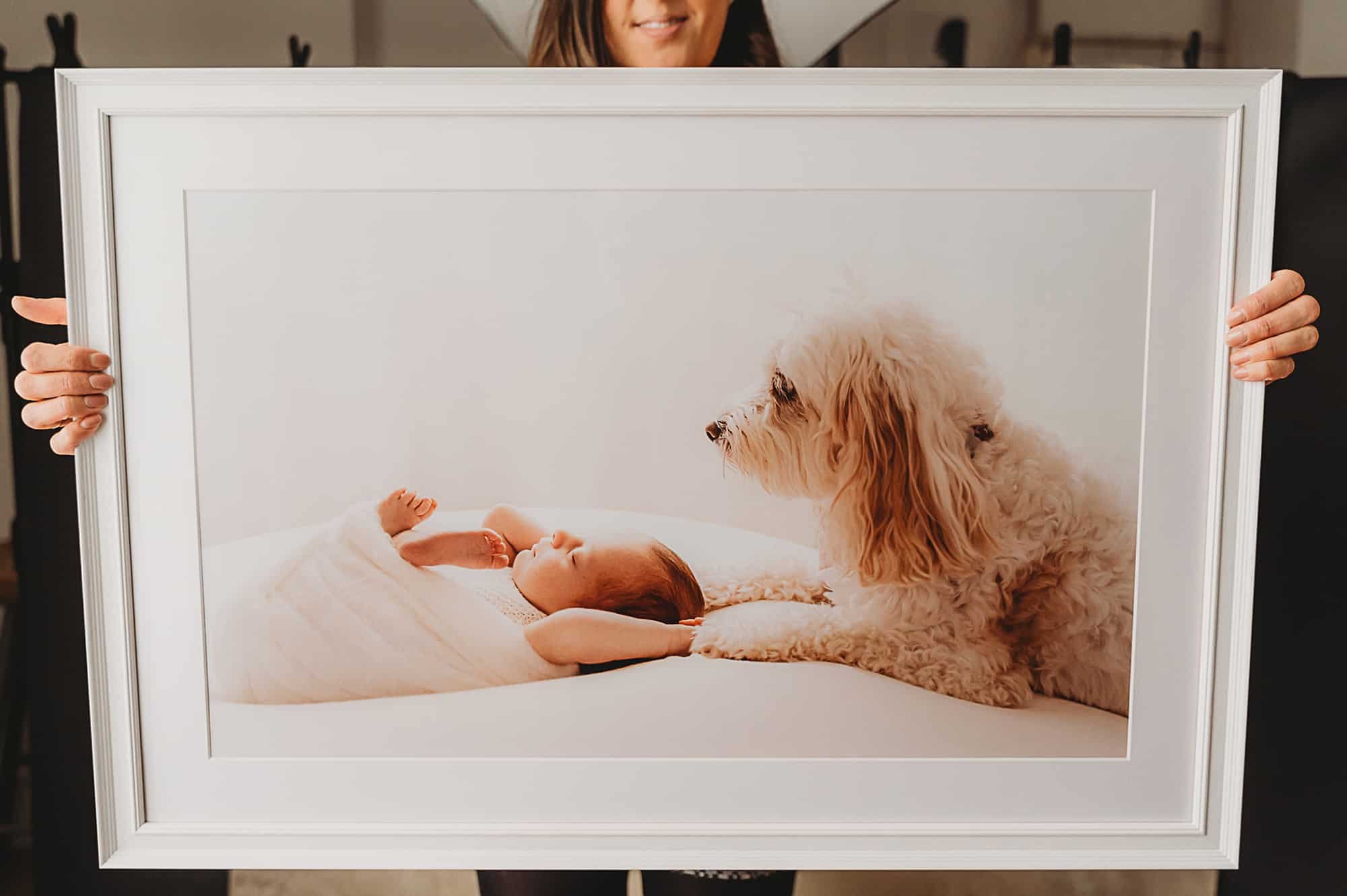 Framed print | newborn photography in Truro, Cornwall