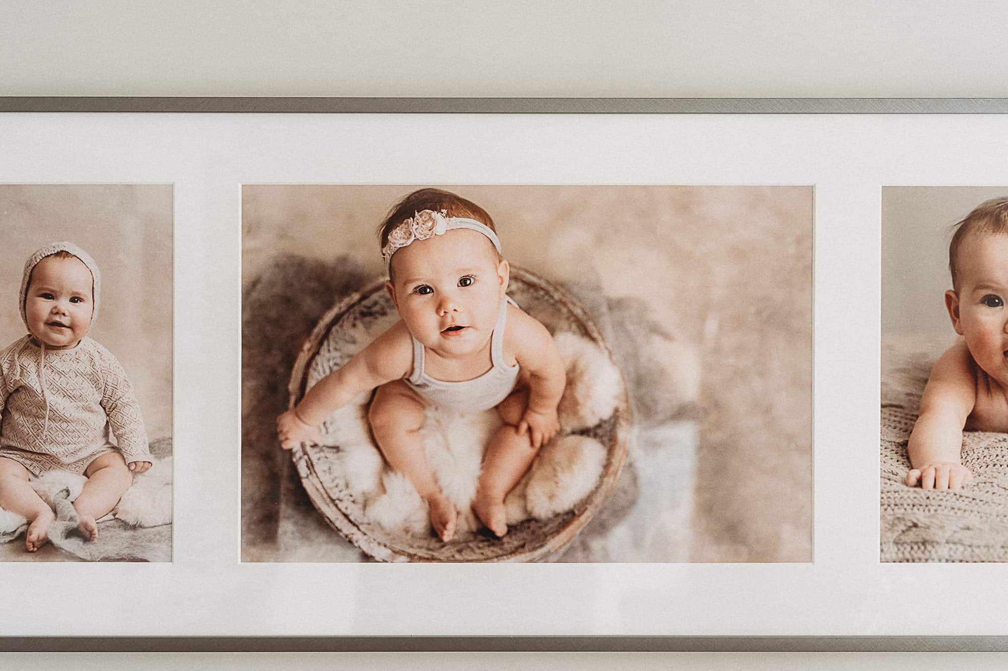 baby photography cornwall framed print