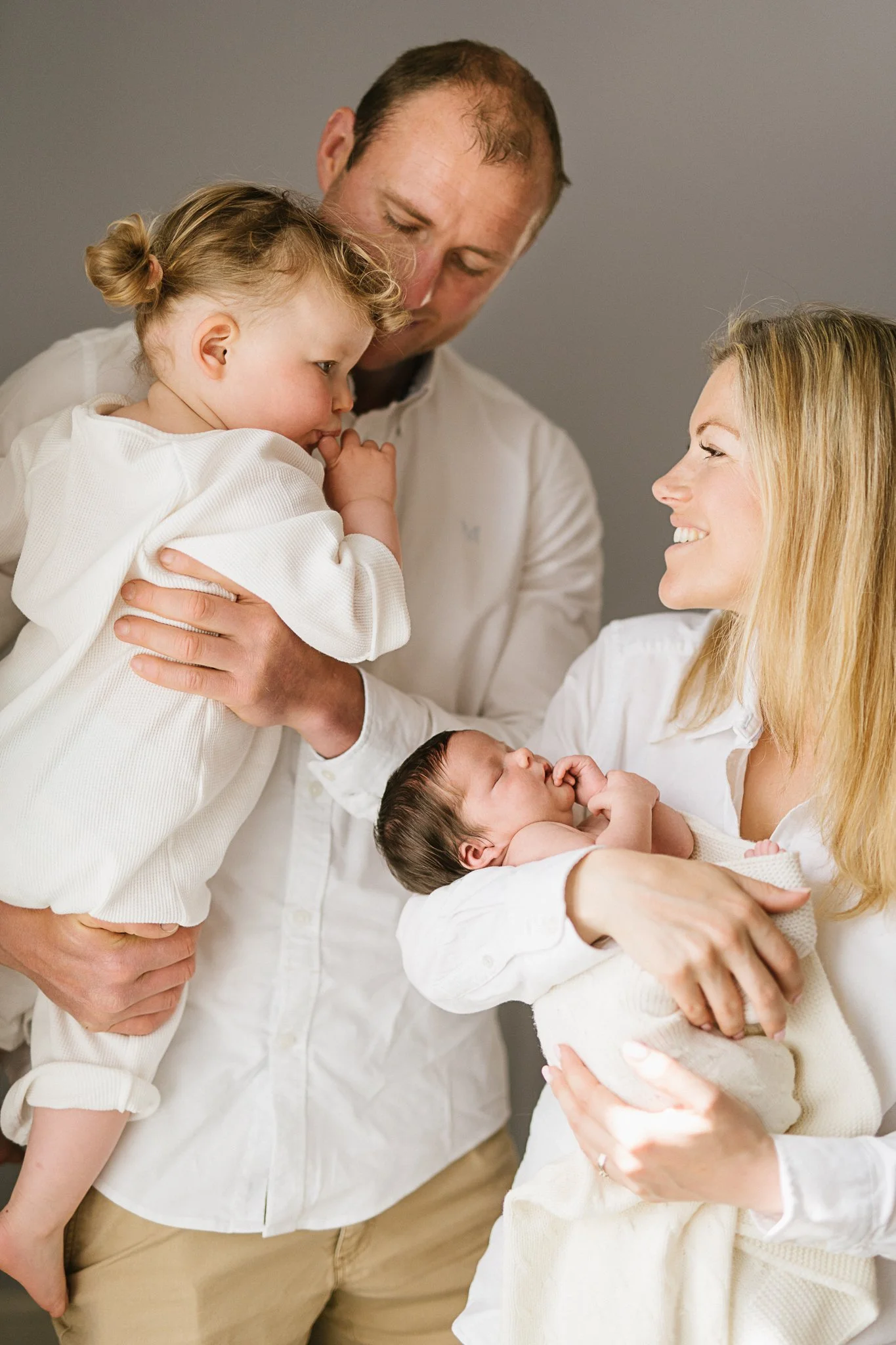 Newborn photoshoot at family home in Hayle, Cornwall