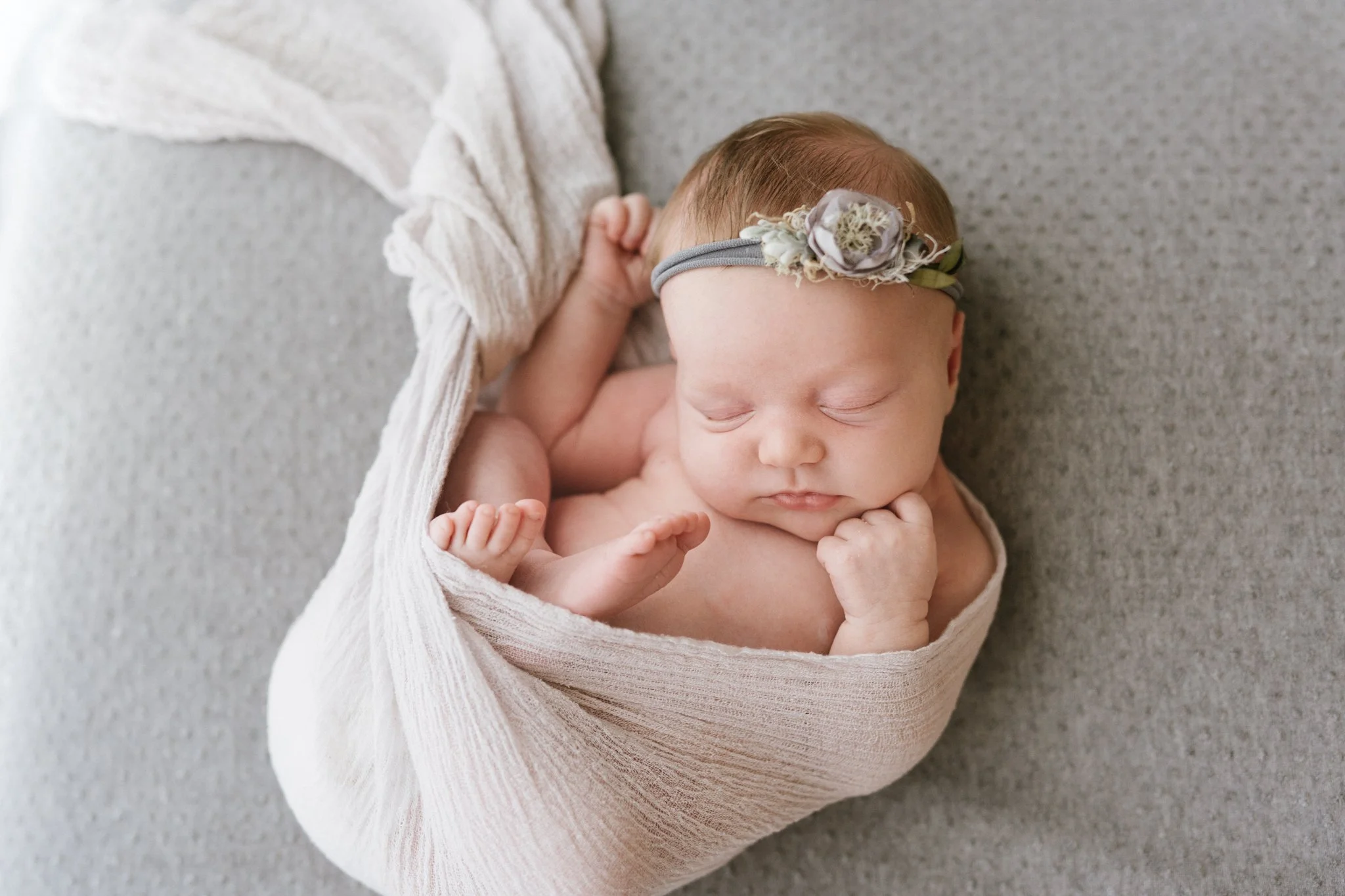Isla and her surprise newborn session