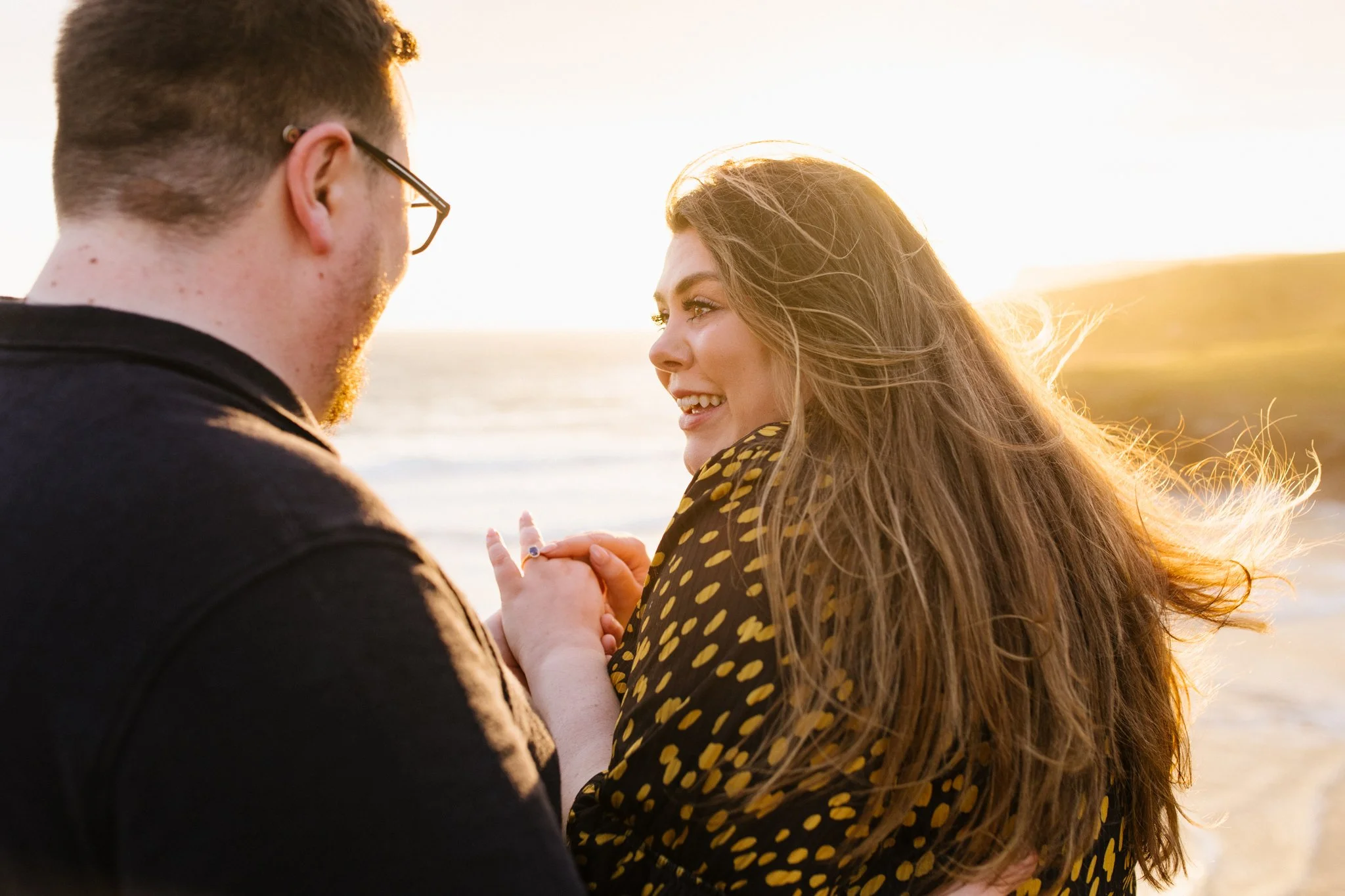 Engagement photoshoot Cornwall