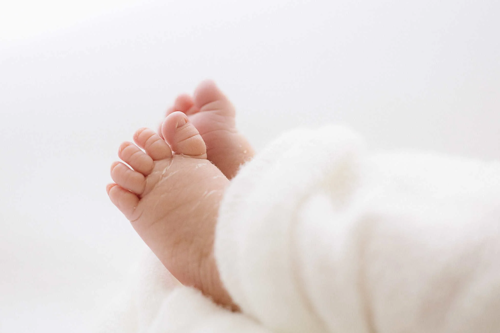 Newborn baby feet