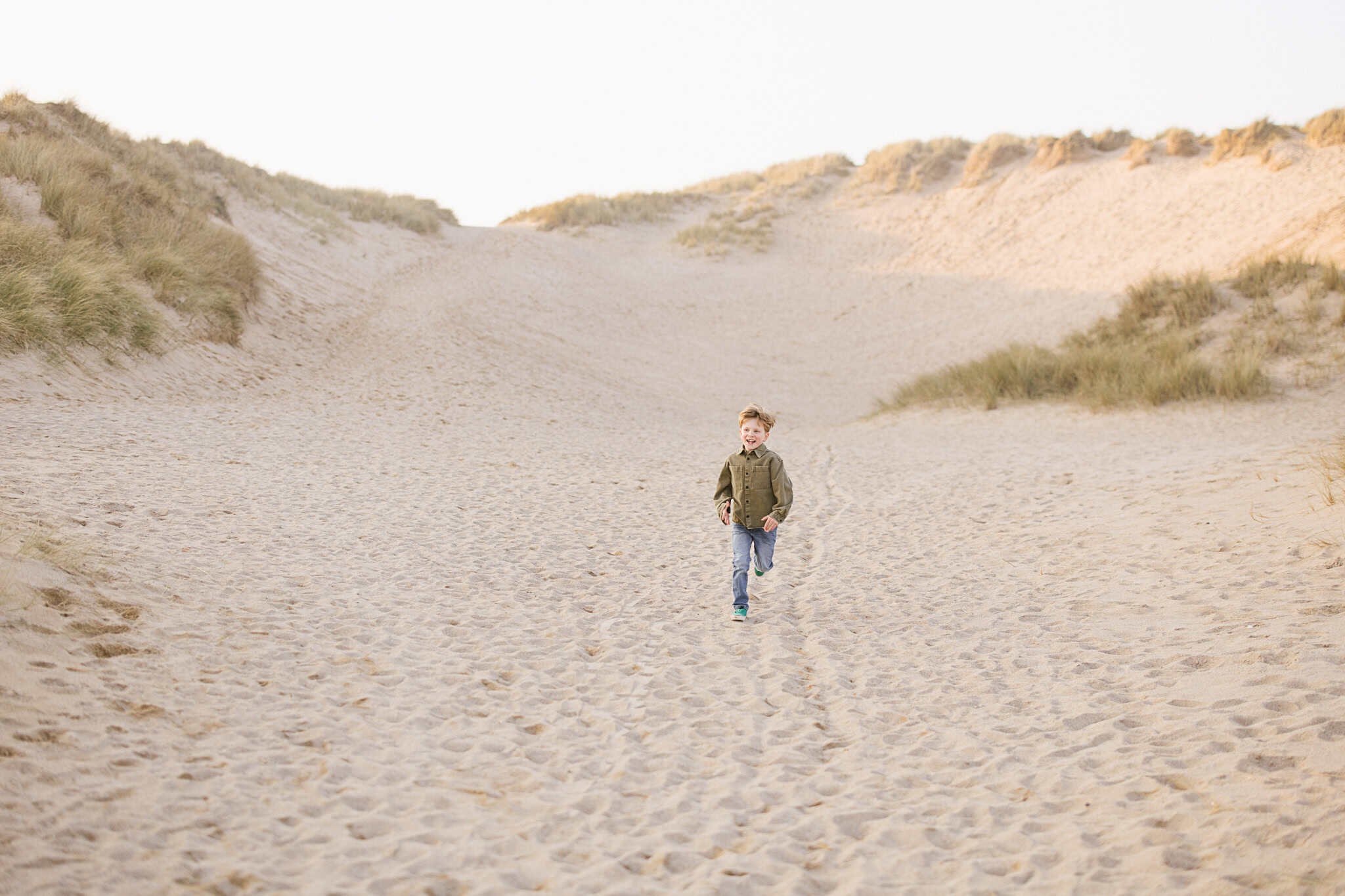 Family photoshoot at Holywell Bay Beach Cornwall