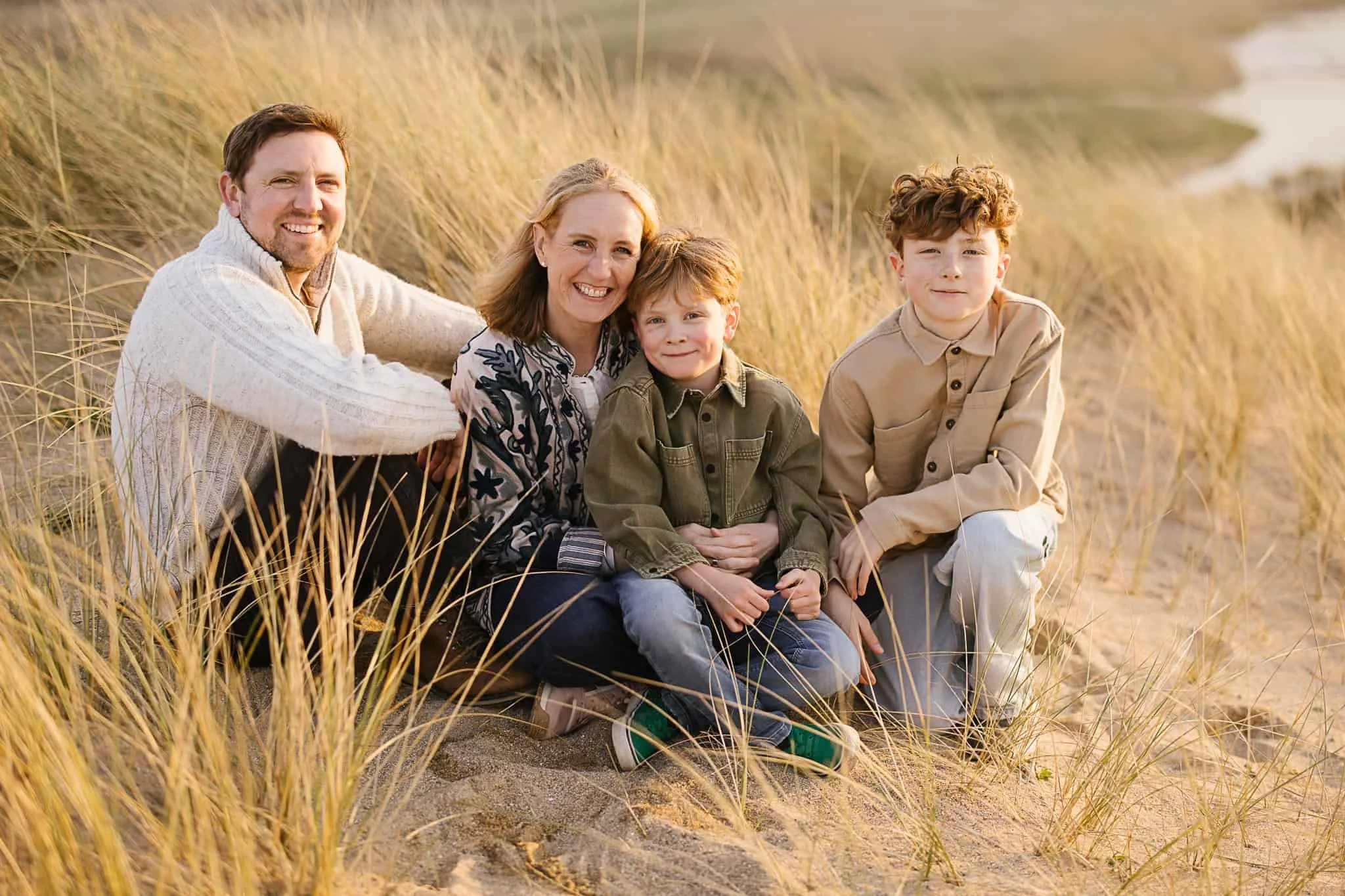 Family photoshoot at Holywell Bay Beach Newquay | Curious Creatures Photography