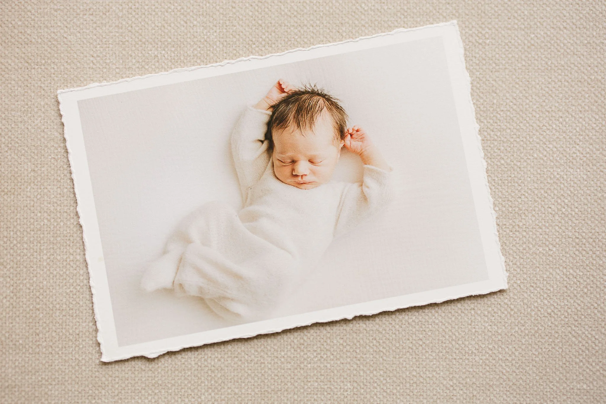 Newborn portrait photographer cornwall