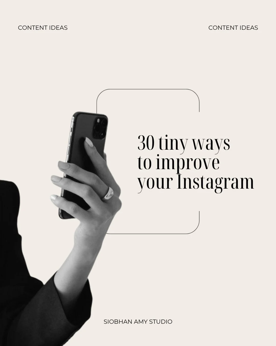 30 tiny ways to improve your Instagram, and most take under five minutes.

Most accounts need 10 minutes of tidying far more than they need a new strategy: a bio that says what you do, links that work, and a clear way to get in touch.

I've split the
