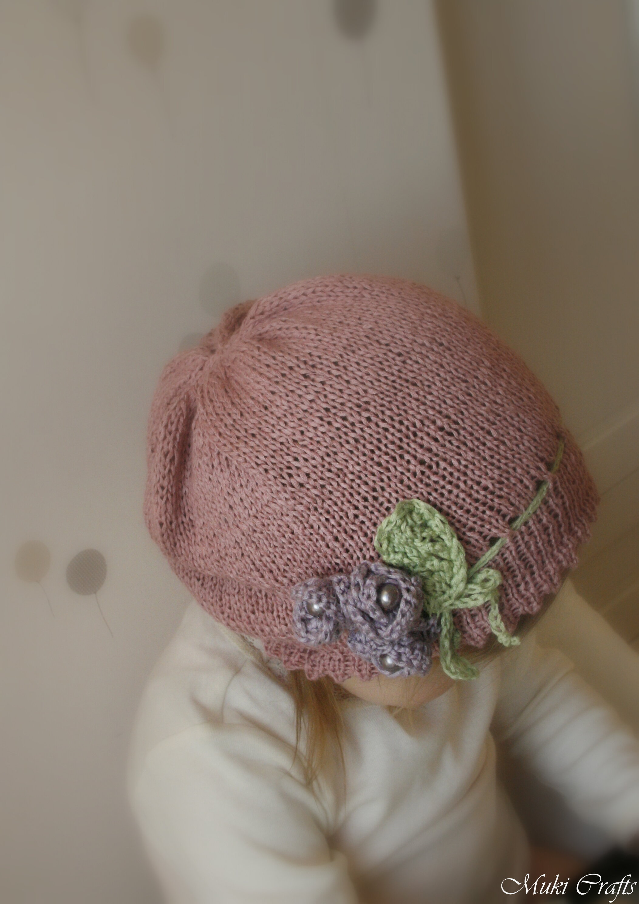 Slouch hat knitting pattern Hannah — Muki Crafts
