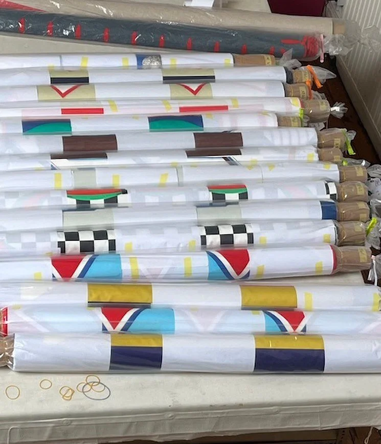 Ready to go! 
In the van - destination Dovecot Studios