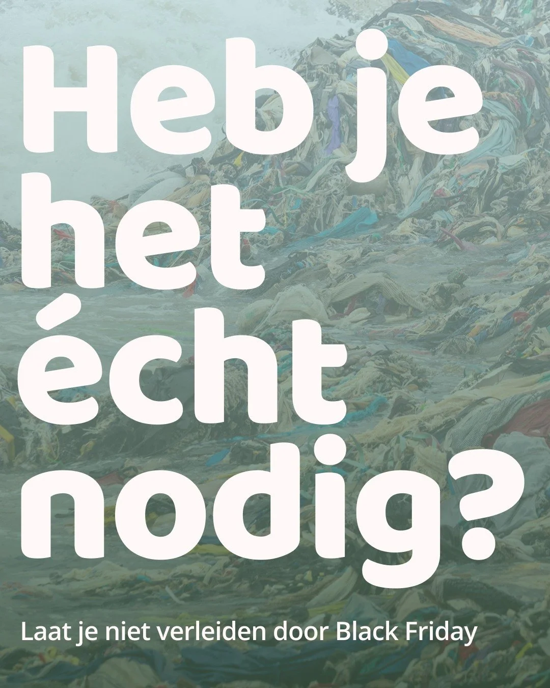 Morgen is het officieel Black Friday. Ondanks dat we ons inzetten voor duurzame producten, zetten we ons ook in voor minder consumptie. Laat jezelf niet verleiden door alle lekkere acties en vraag jezelf af: Heb ik het &eacute;cht nodig?♻️ 

Wij zett