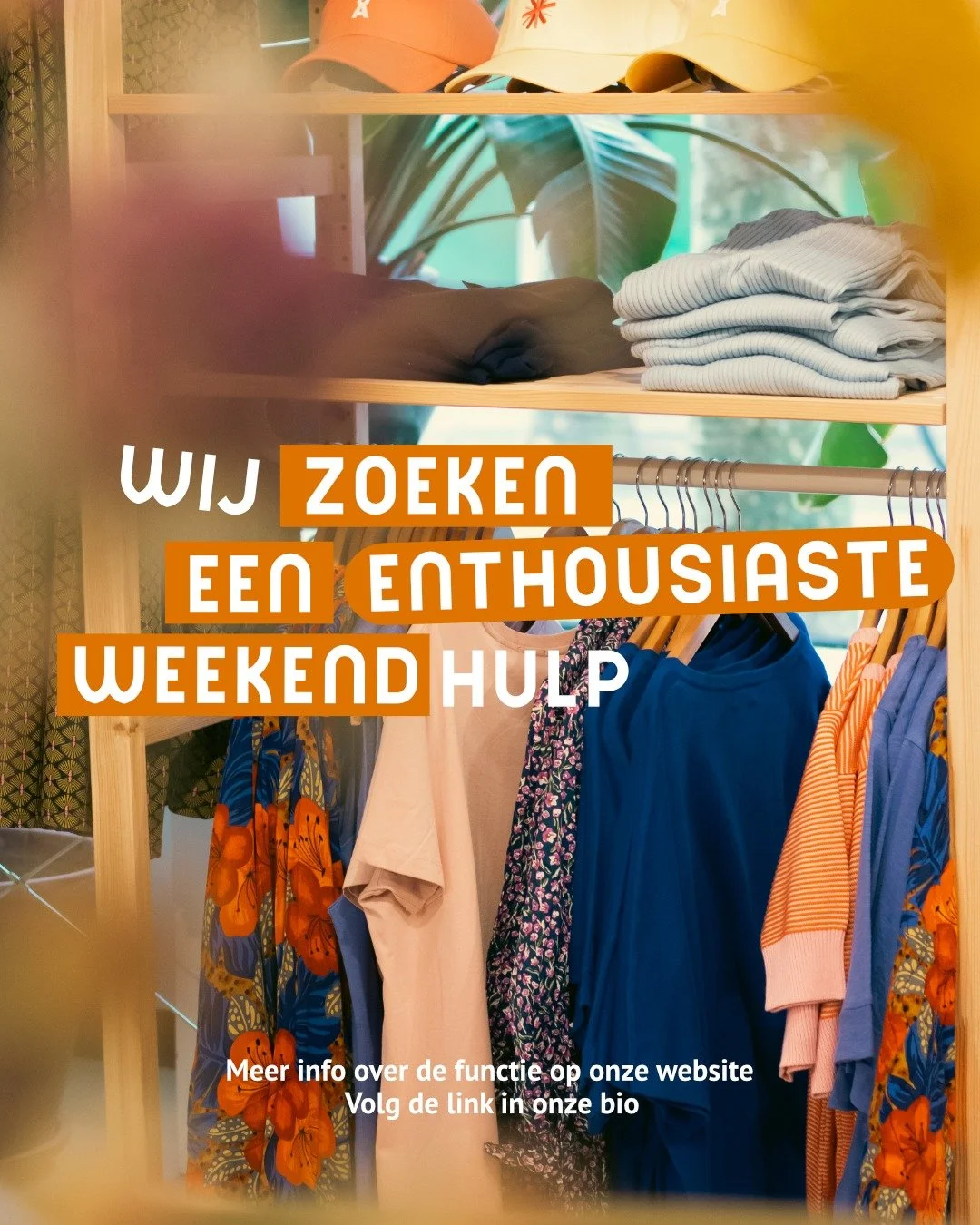 🌿 WE ZOEKEN EEN WEEKENDHULP! 🌿

Word jij onze nieuwe collega bij Het Duurzame Warenhuis?
We zoeken een energieke, sociale aanpakker die het leuk vindt om in het weekend (en in vakanties) te werken. Je helpt klanten, staat achter de kassa en zorgt d