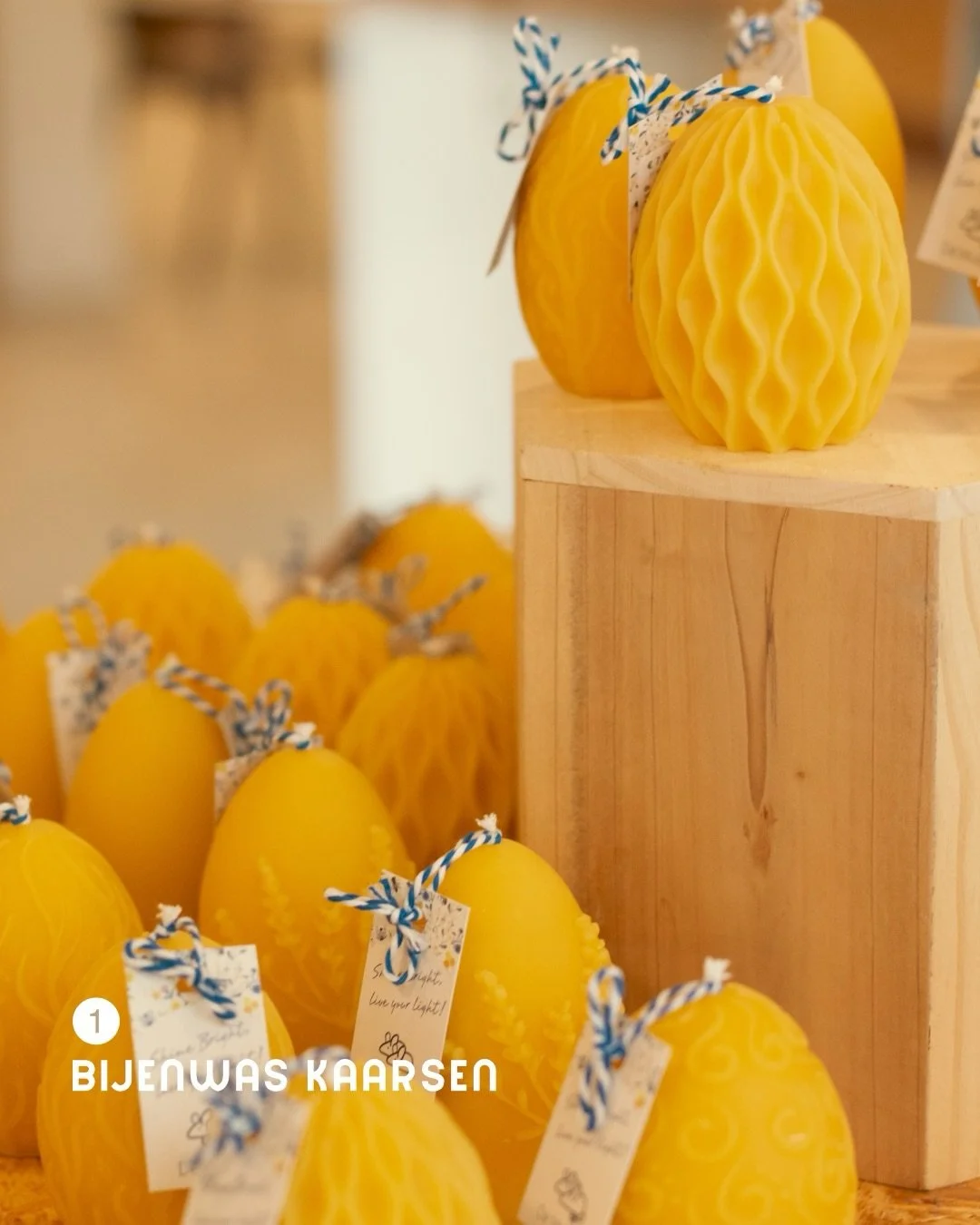 Paaseitjes zoeken kan ook in de winkel. Niet van chocolade of van de kip, maar kleine producten die heel veel waard zijn maar die je net niet ziet. 

🐝  Bijenwas kaarsjes in de meest sfeervolle vormpjes en maten
🛀  Kleine badkamer accessoires die w