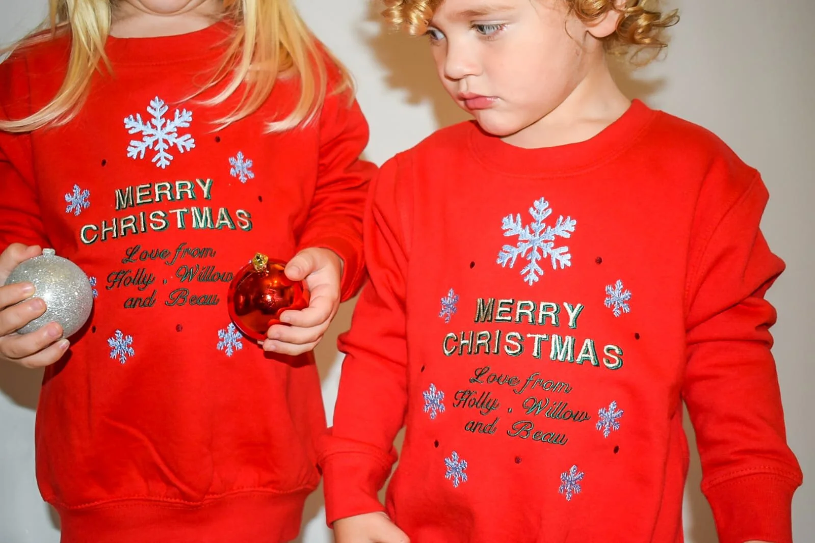 family matching christmas jumpers