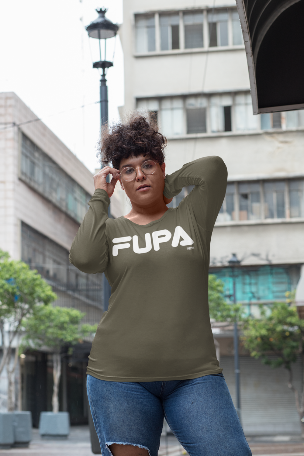 Fupa Tee Long Sleeve Shapely | Lifestyle for the Plus Sized