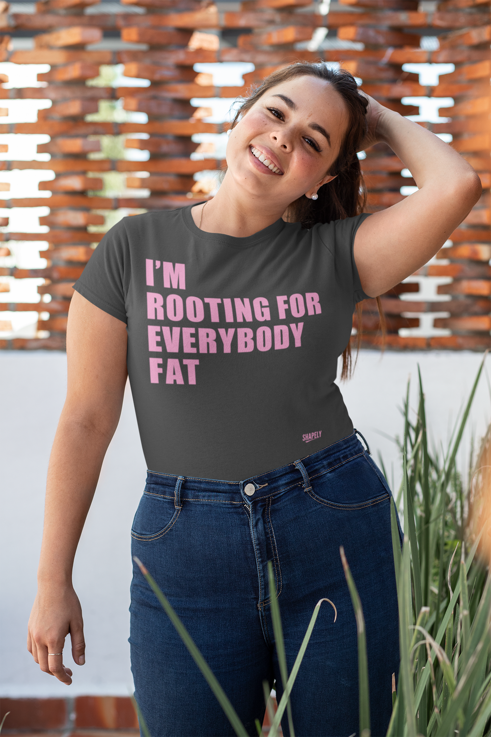 Download I M Rooting For Everybody Fat Tee Shapely Lifestyle For The Plus Sized