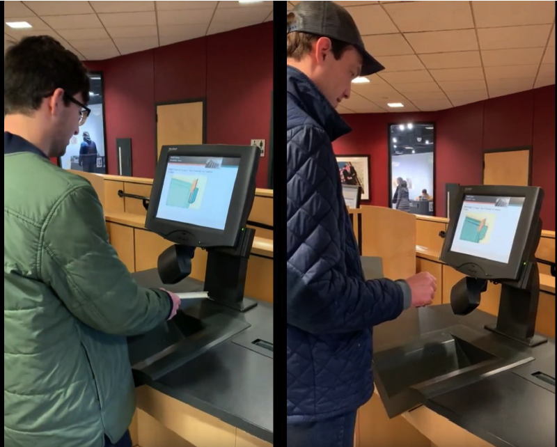 Used a bottom up observation method and interviewed 5 people who randomly used the machine. We also video and audio recorded the process with a camera.