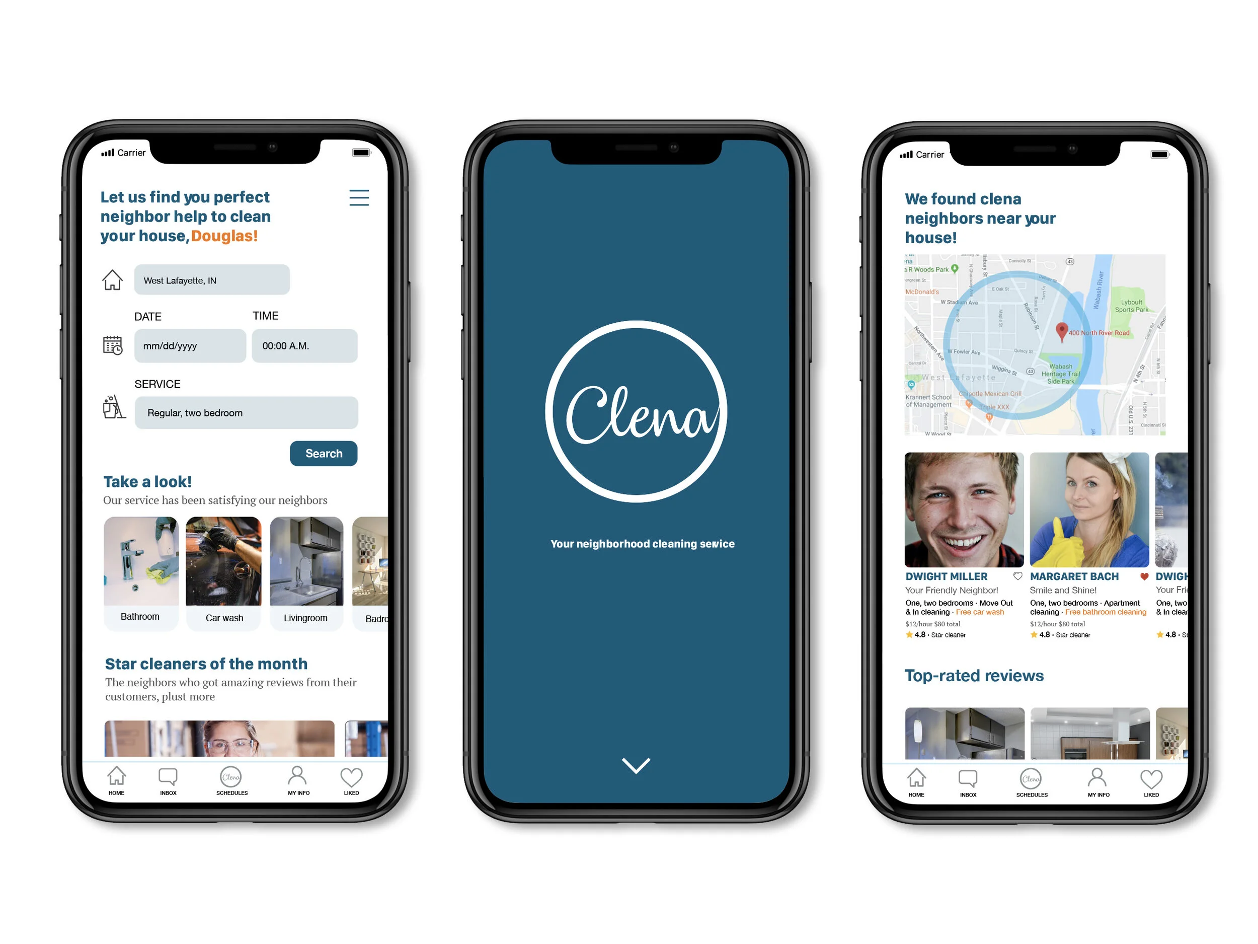 CLENA : Friendly neighbor cleaning service