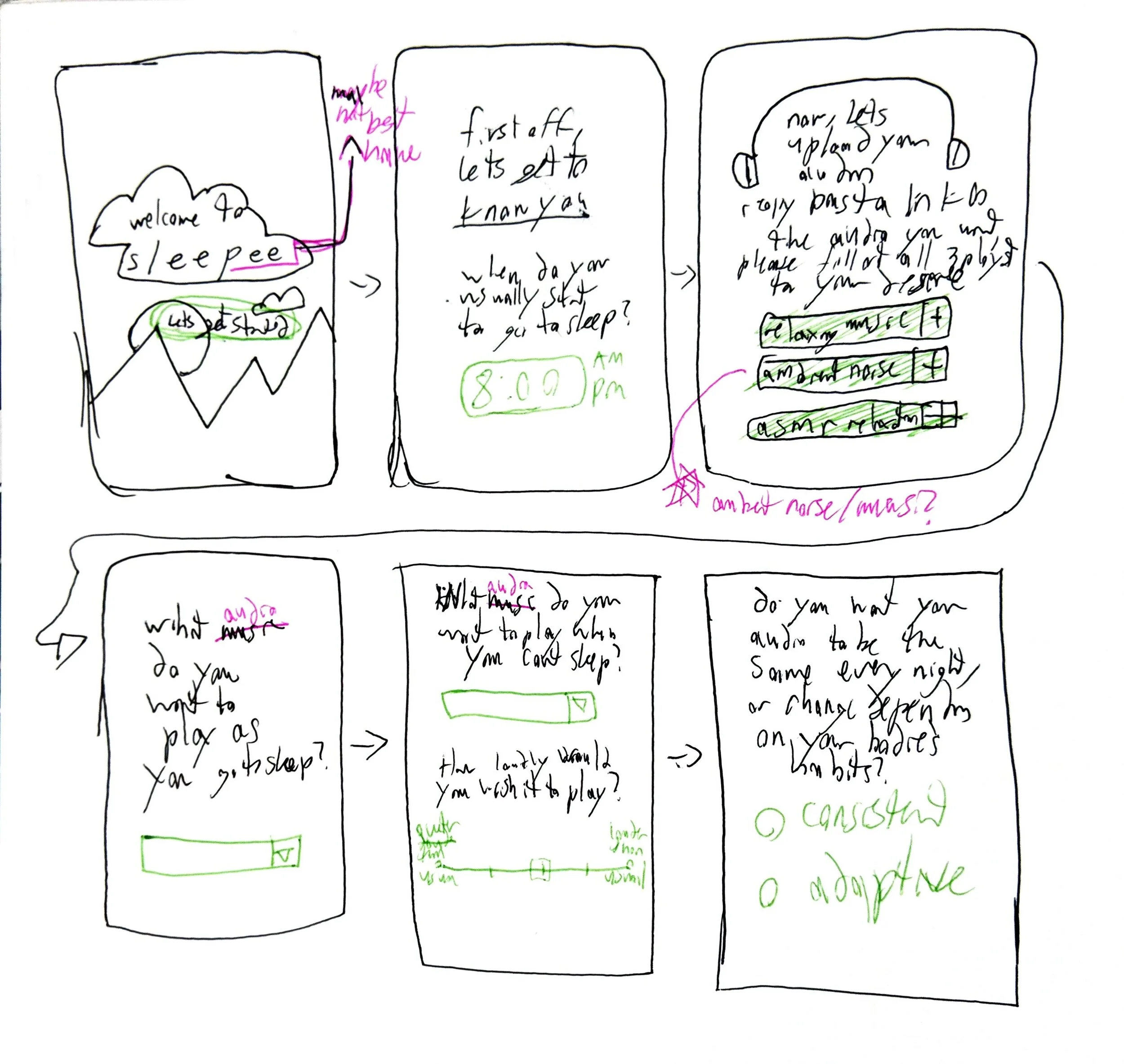 Sketch for the app #1 by Benjamin Fraily