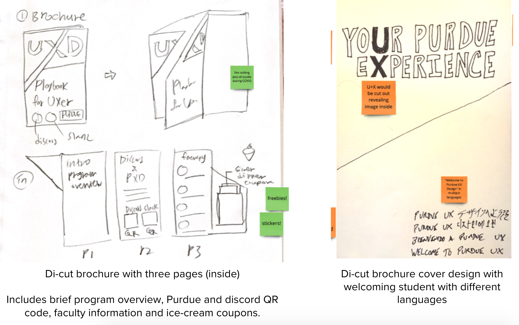 brochure sketches