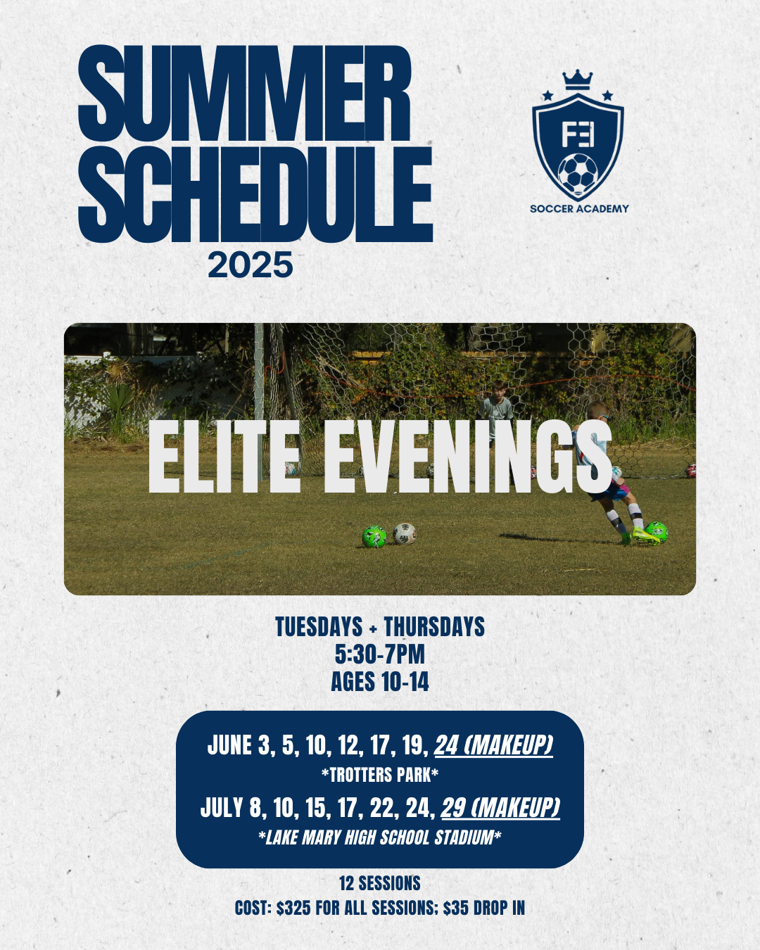 Elite Program (Ages 10-14) (Half)