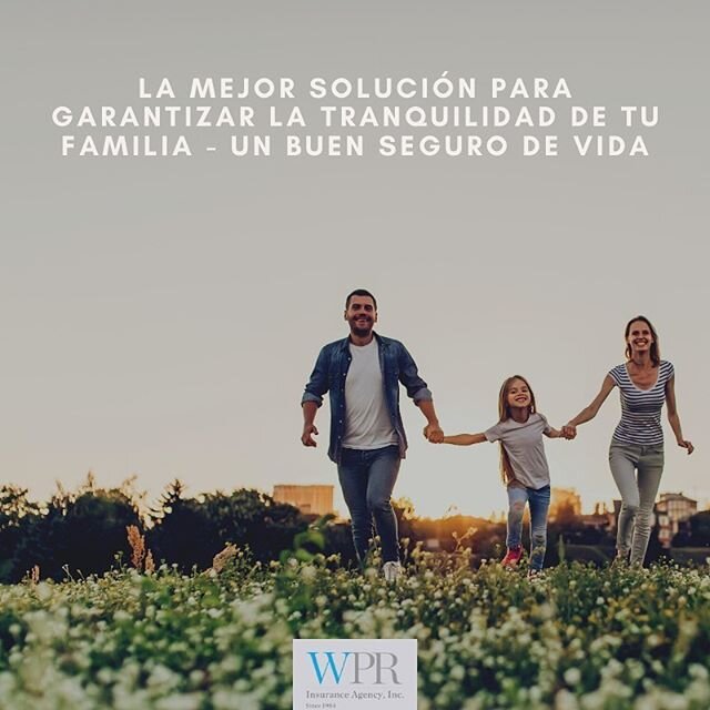 Asegura tu tranquilidad y la de tu familia! Garantiza tu patrimonio y ll&aacute;manos para contratar un #segurodevida
Cont&aacute;ctanos!
💌 DM
📩 sales@wprinsurance.com
☎️ (305) 663-4866
. .
.
.
.
.
#miamiinsuranceagent #miamiinsurance #floridainsur
